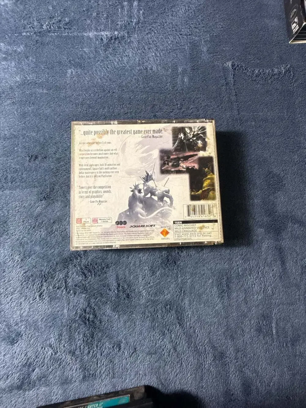 Final Fantasy VII Greatest Hits (PlayStation 1, 1997) Complete in Box